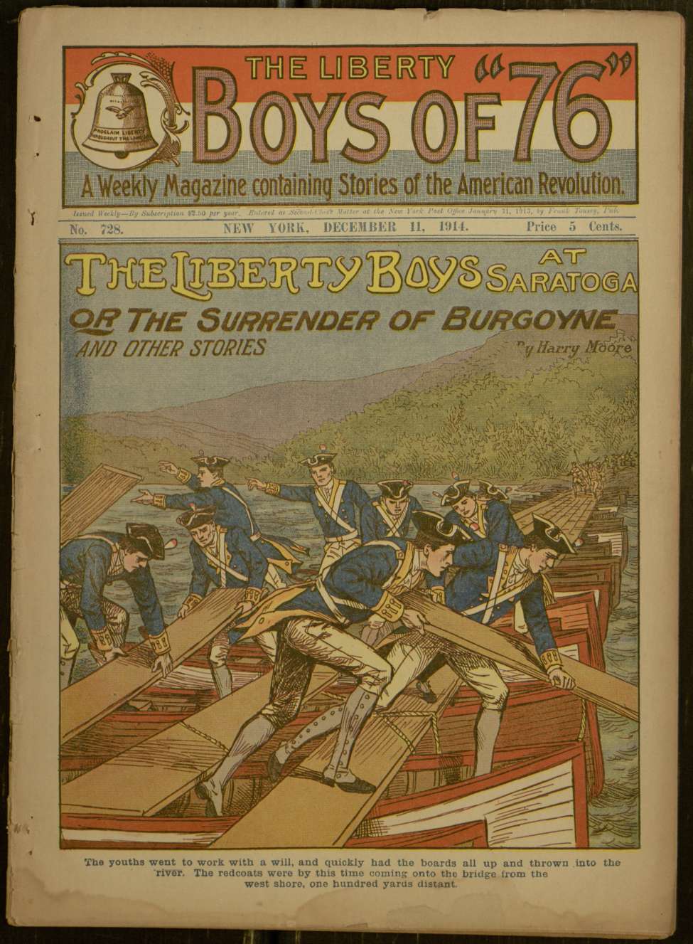 Book Cover For The Liberty Boys of 76 728 - The Liberty Boys at Saratoga