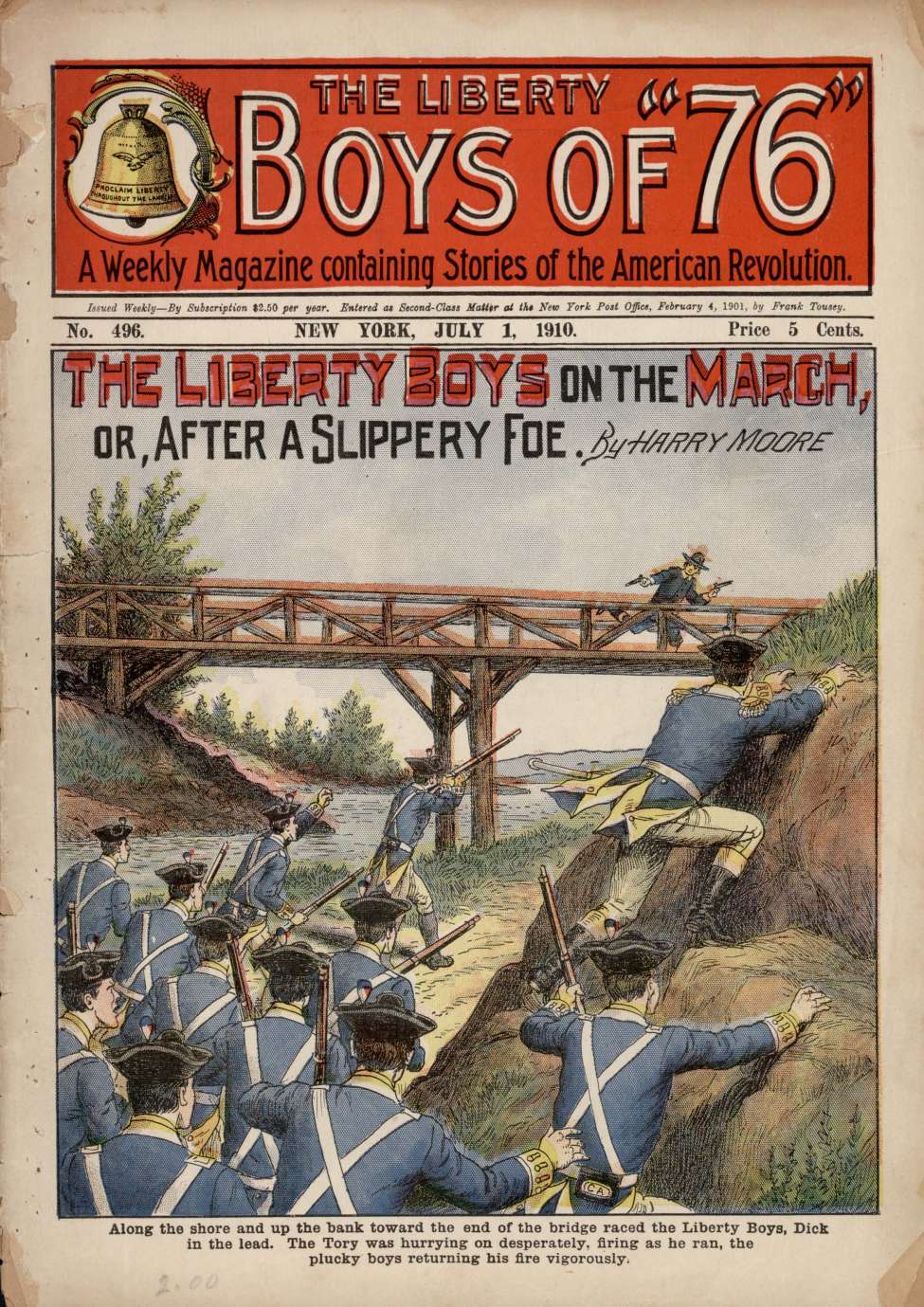 Book Cover For The Liberty Boys of 76 496 - The Liberty Boys on the March