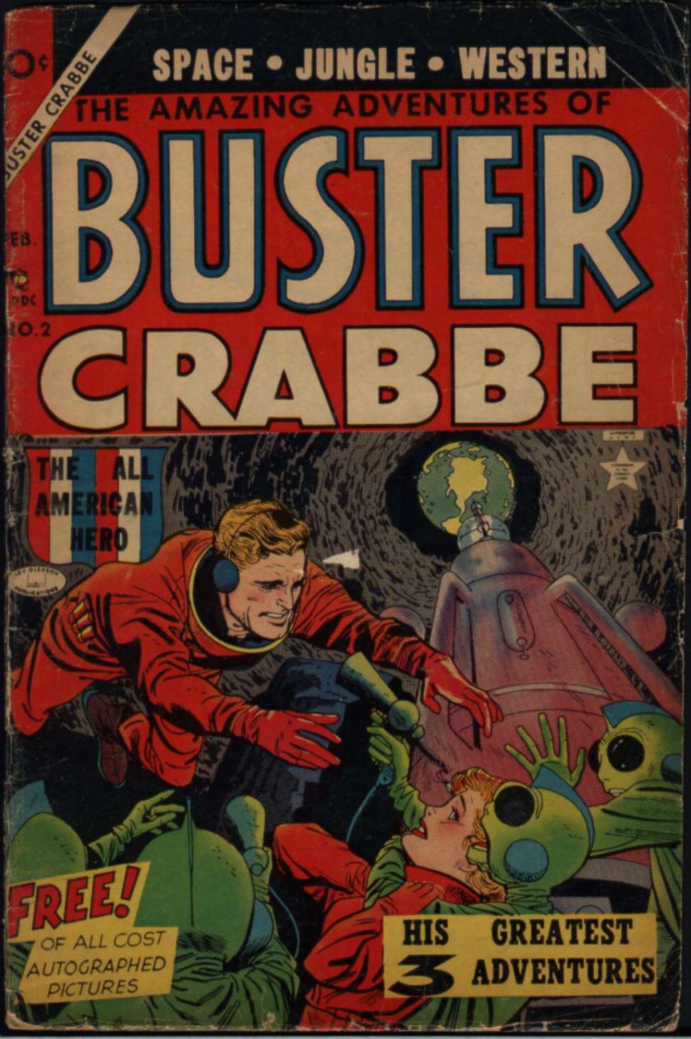 Comic Book Cover For The Amazing Adventures of Buster Crabbe 2