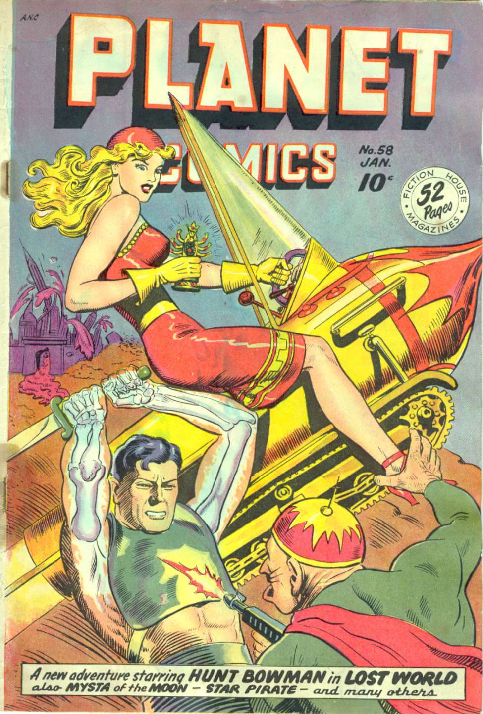 Comic Book Cover For Planet Comics 58