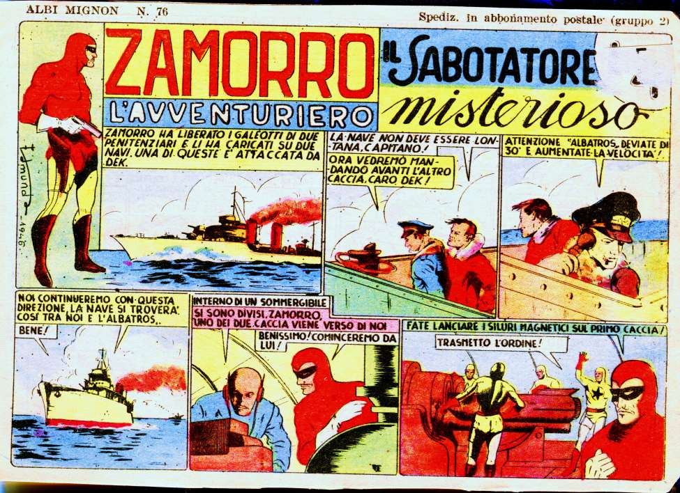 Comic Book Cover For Zamorro 76 - Sabotatore Misterioso