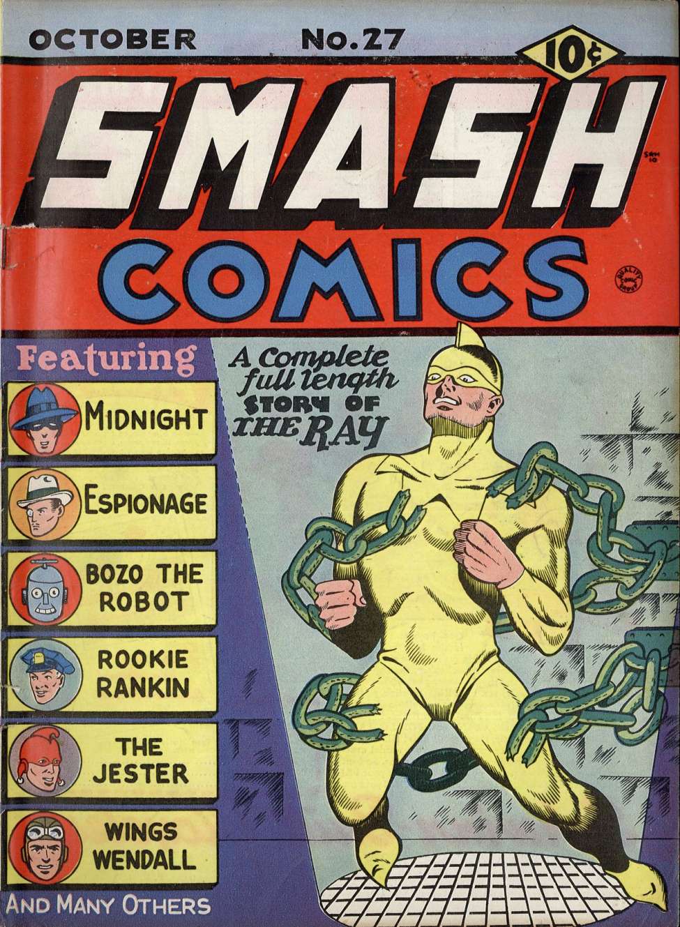 Comic Book Cover For Smash Comics 27