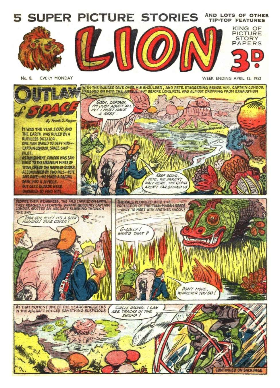 Comic Book Cover For Lion 8