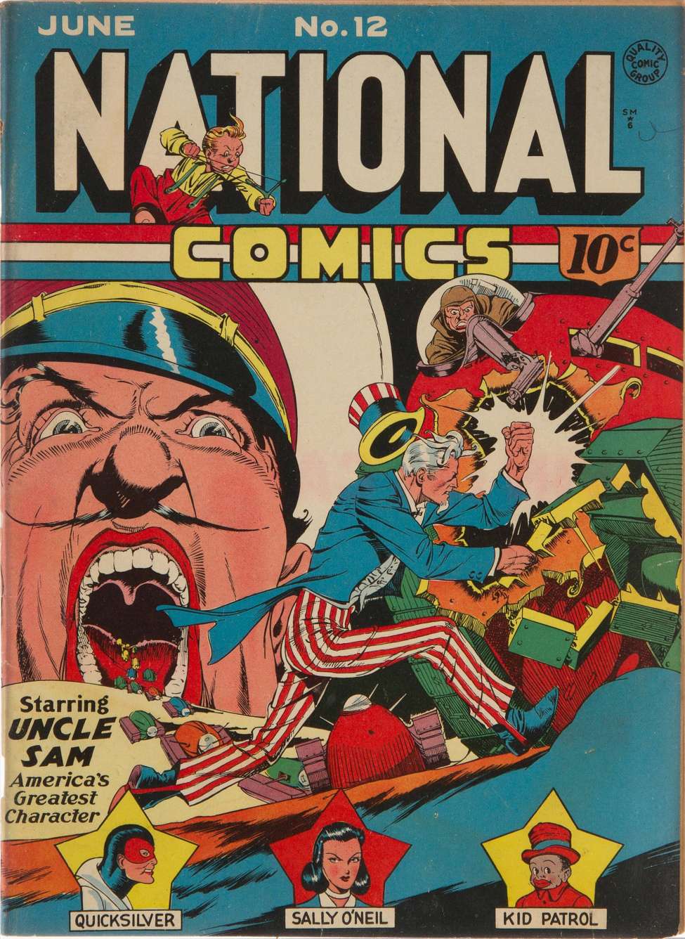 Comic Book Cover For National Comics 12
