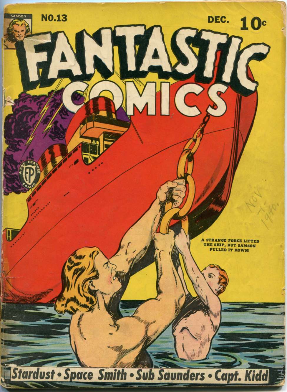Book Cover For Fantastic Comics 13