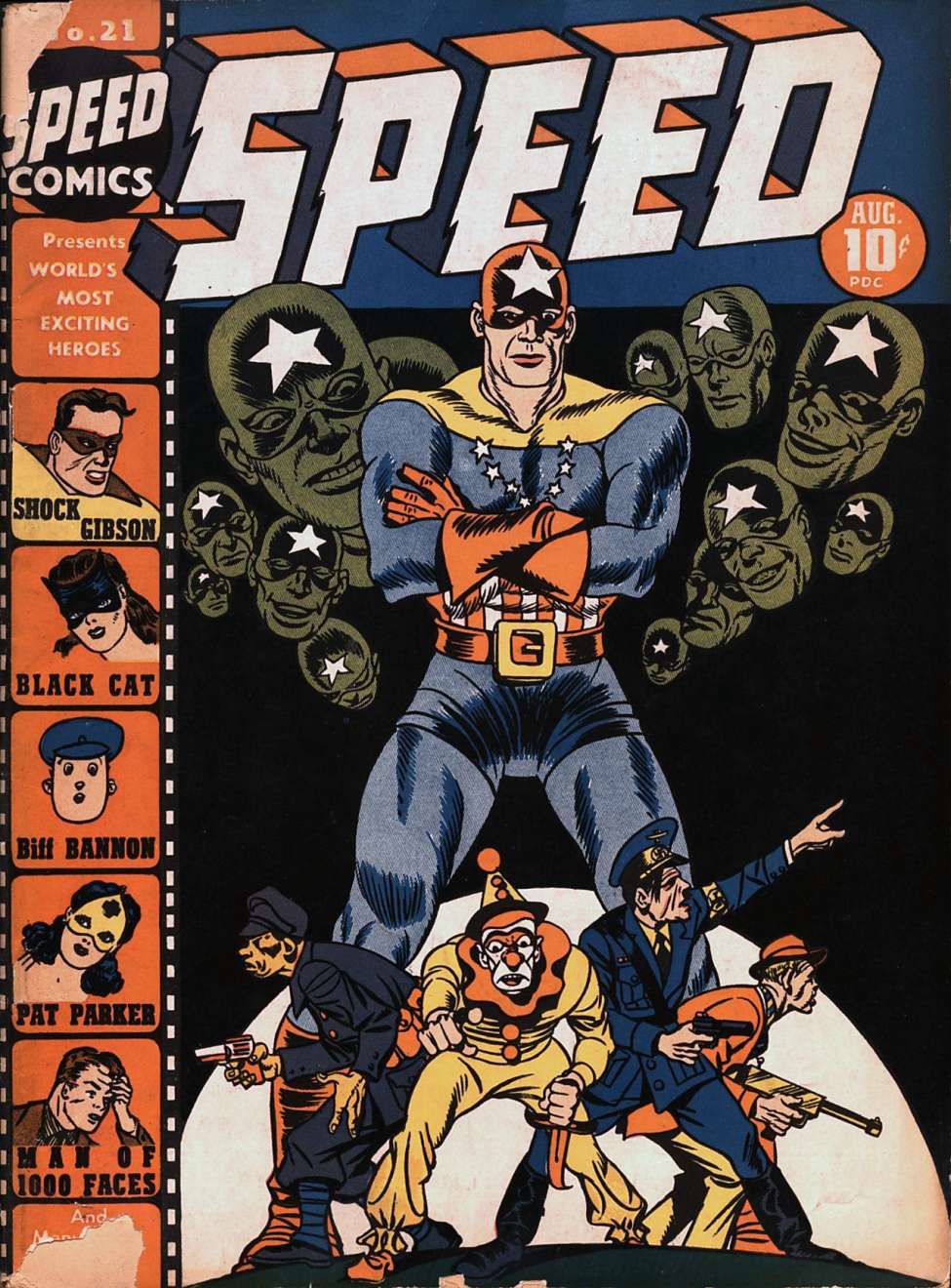 Comic Book Cover For Speed Comics 21
