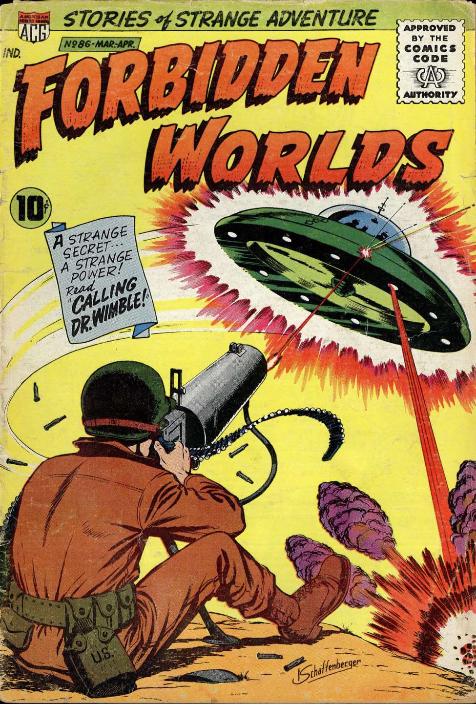 Comic Book Cover For Forbidden Worlds 86