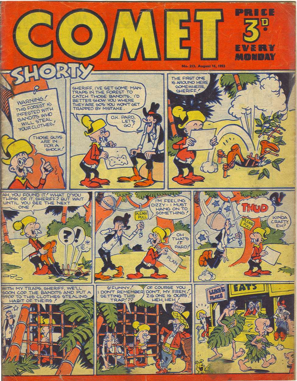 Comic Book Cover For The Comet 213