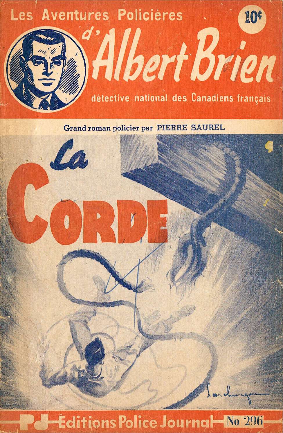 Comic Book Cover For Albert Brien v2 296 - La corde