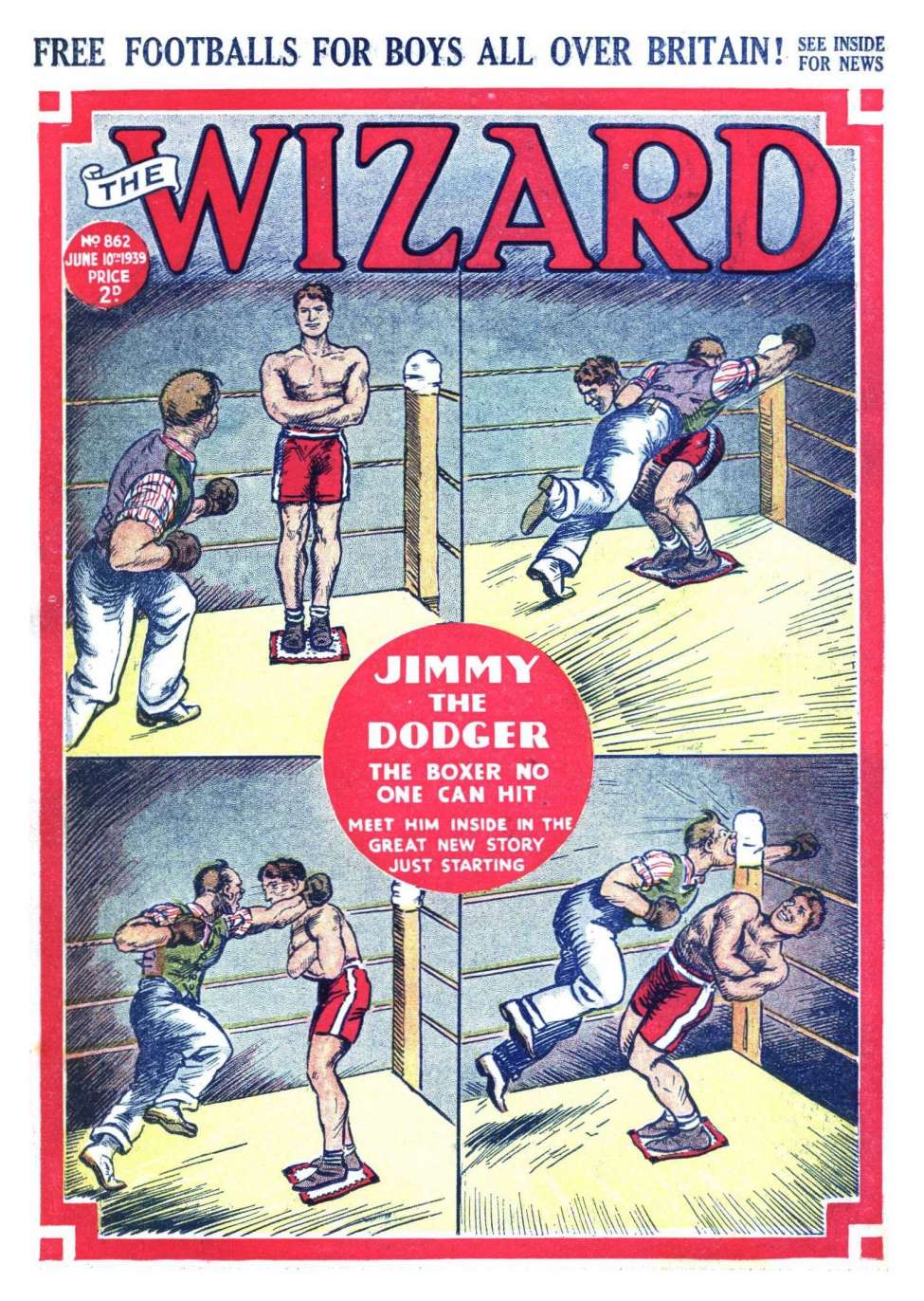 Comic Book Cover For The Wizard 862