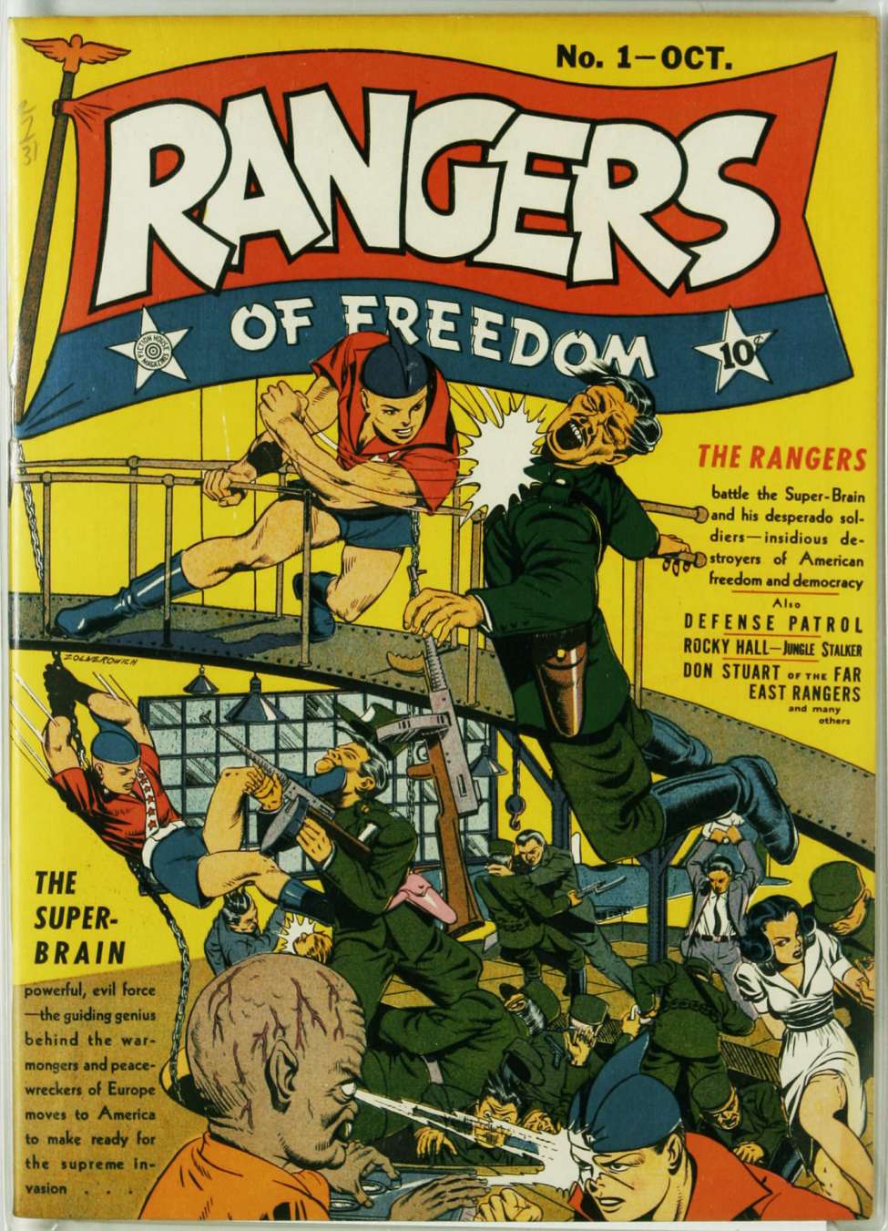 Book Cover For Rangers Of Freedom Archive (Fiction House)