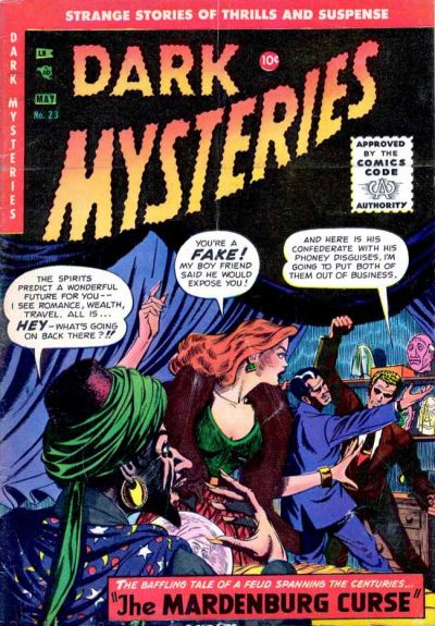 Comic Book Cover For Dark Mysteries 23