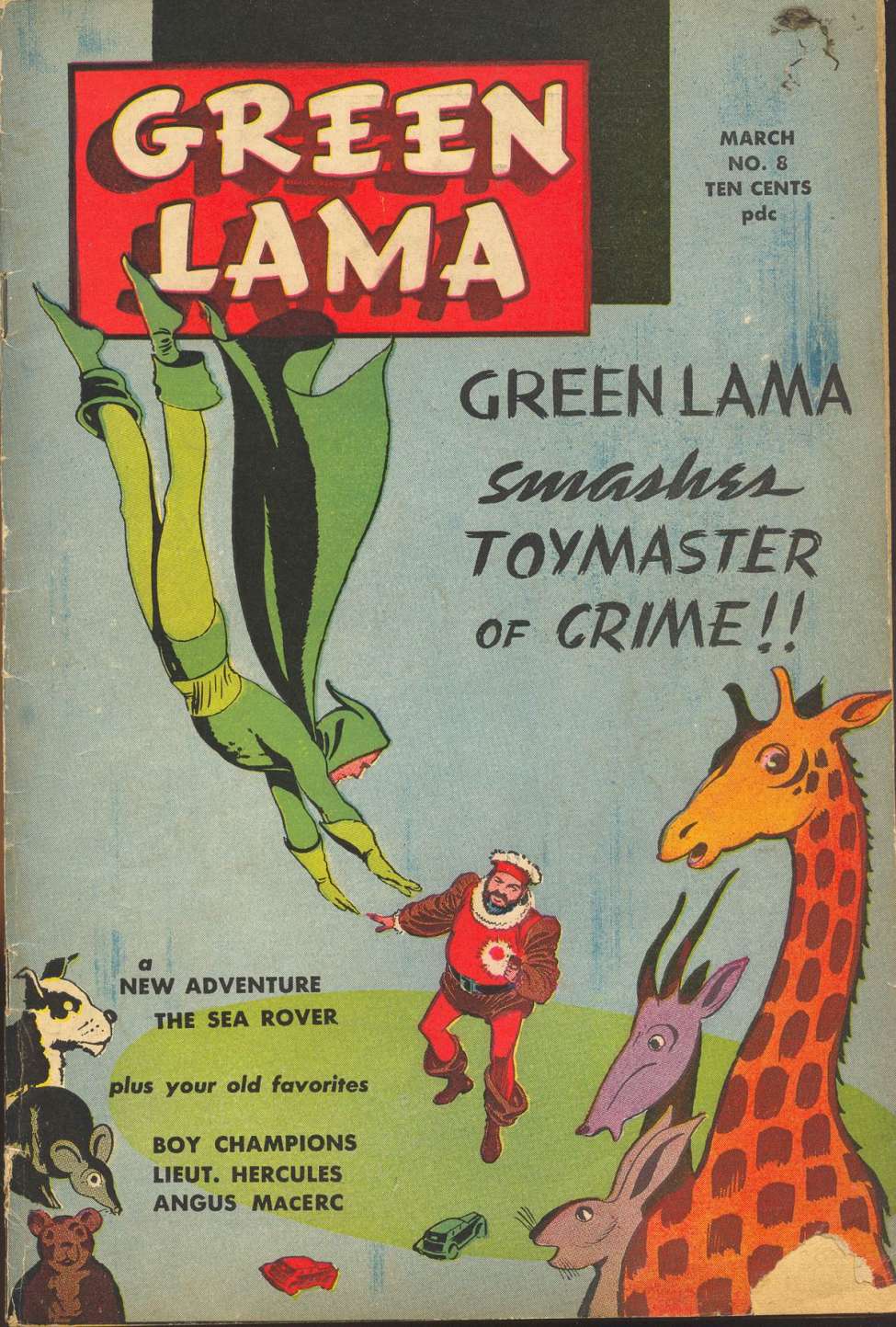 Comic Book Cover For Green Lama 8