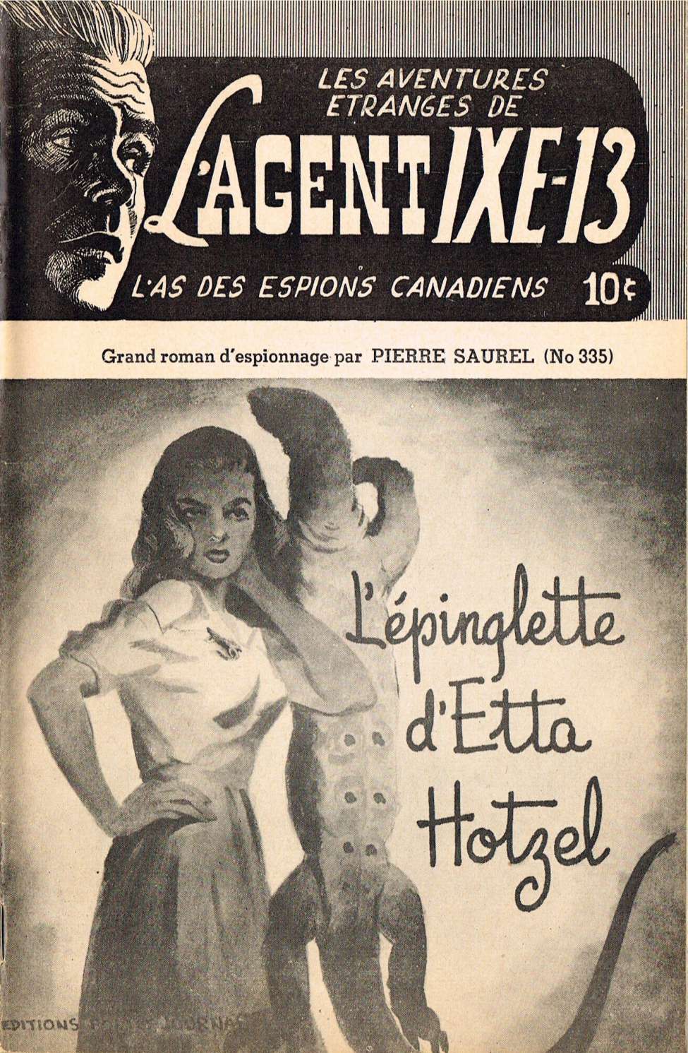 Book Cover For L'Agent IXE-13 v2 335 - L'épinglette d'Etta Hotzel