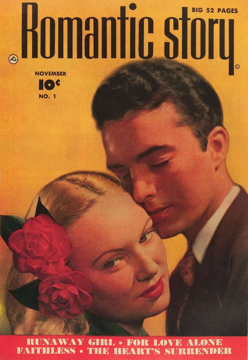 Comic Book Cover For Romantic Story 1