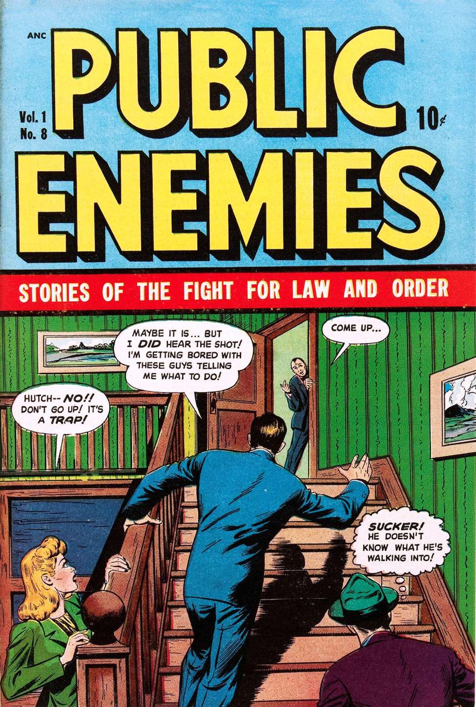 Comic Book Cover For Public Enemies 8