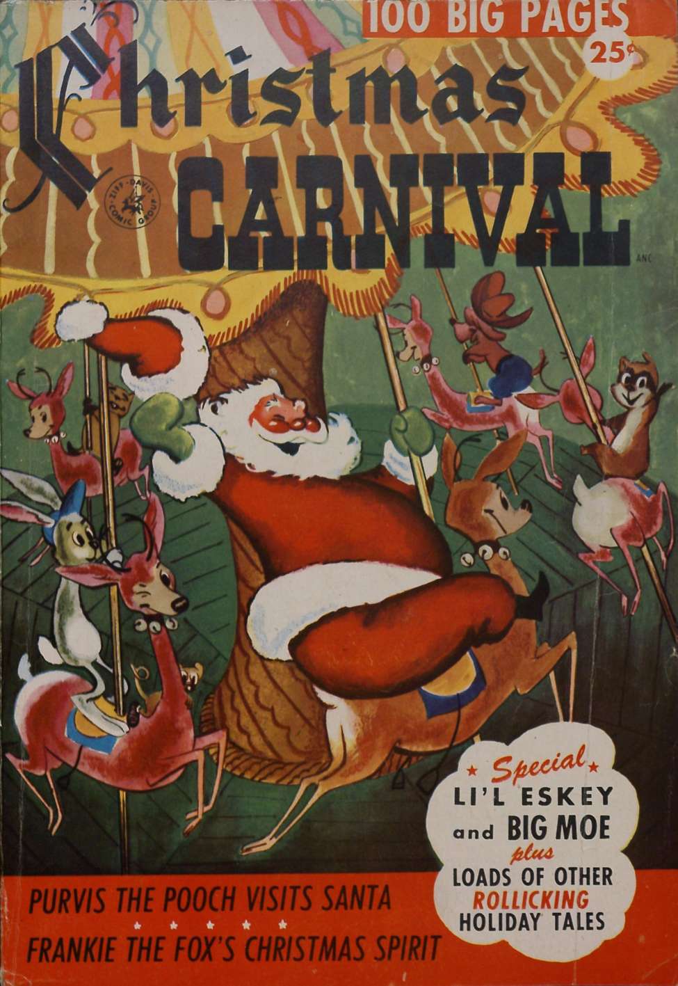 Comic Book Cover For Christmas Carnival