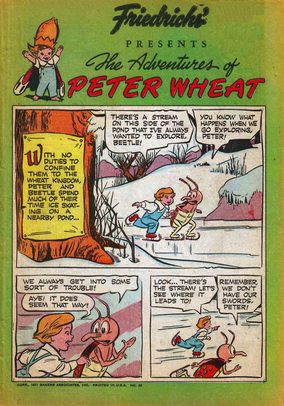 Comic Book Cover For The Adventures of Peter Wheat 42