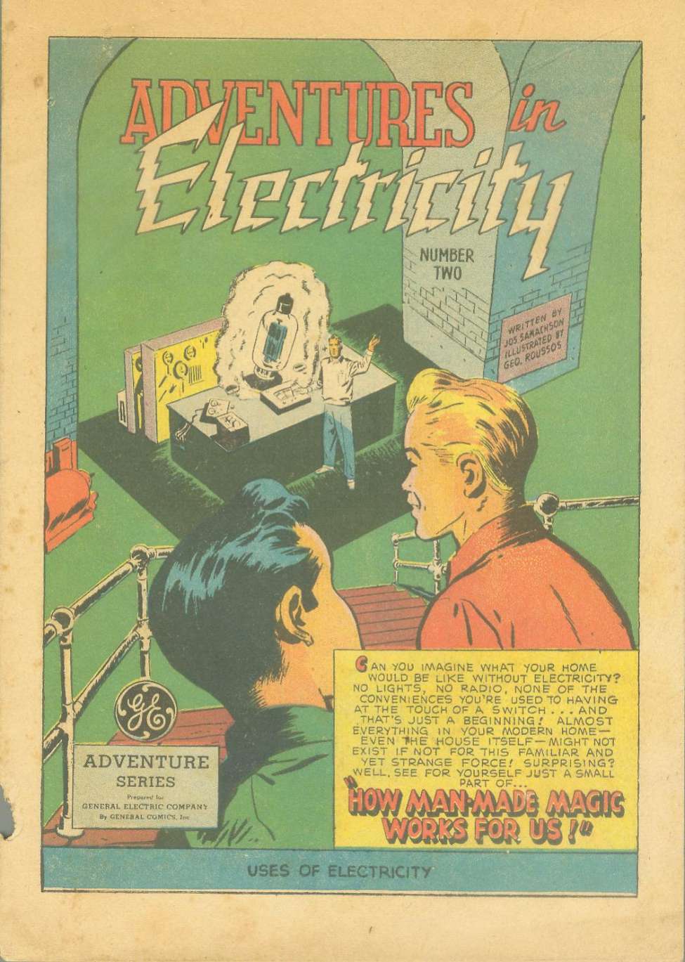Comic Book Cover For Adventures in Electricity 2