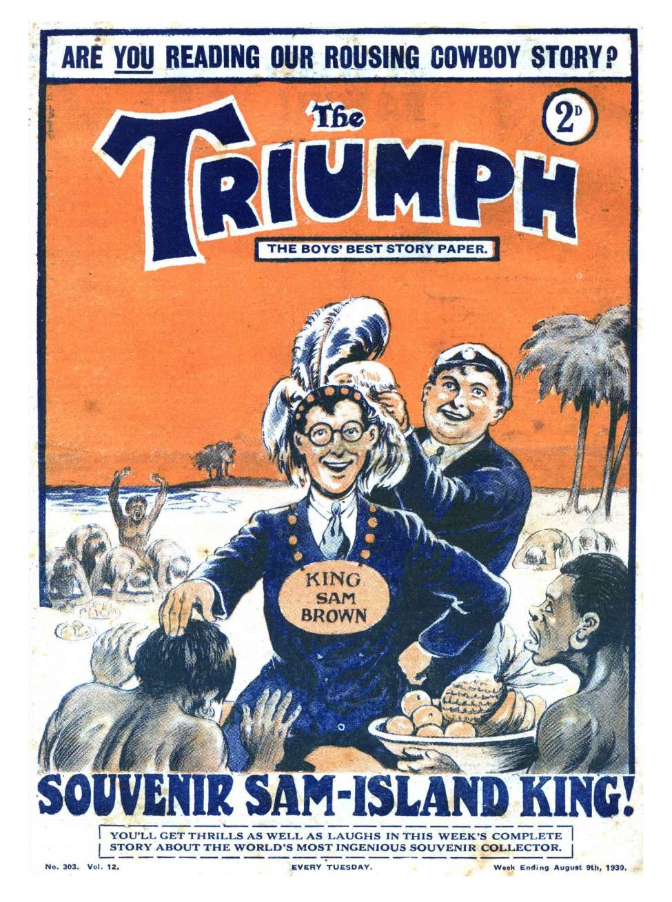 Comic Book Cover For The Triumph 303