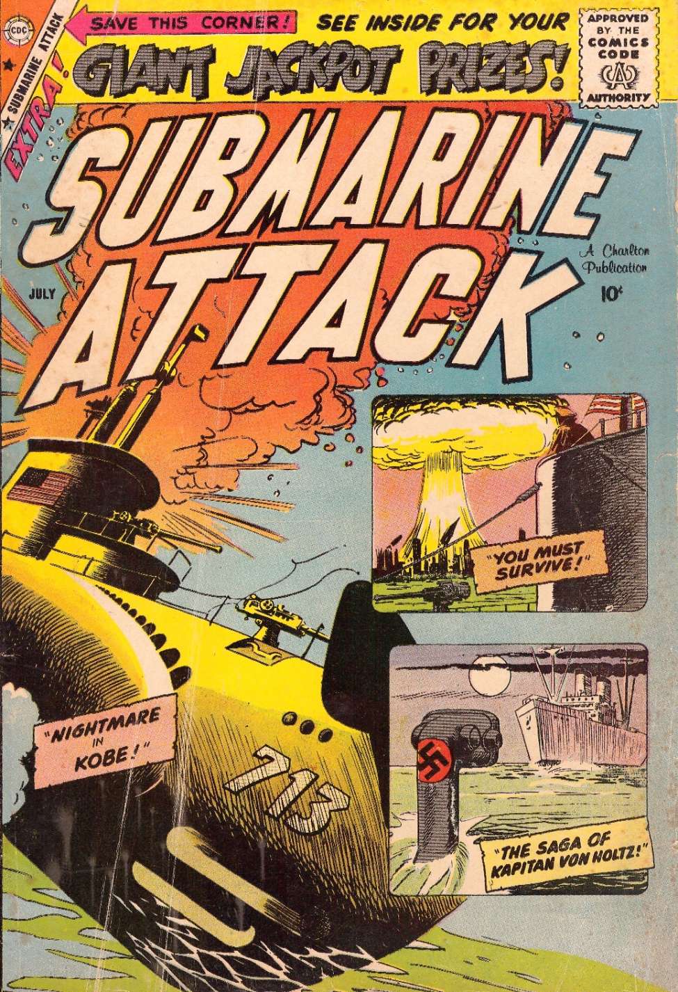Comic Book Cover For Submarine Attack 17 - Version 1