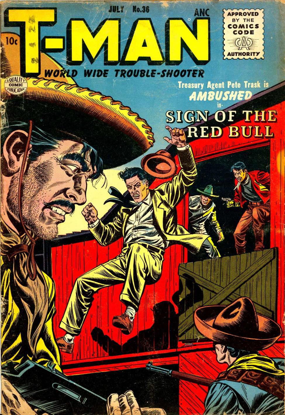 Comic Book Cover For T-Man 36