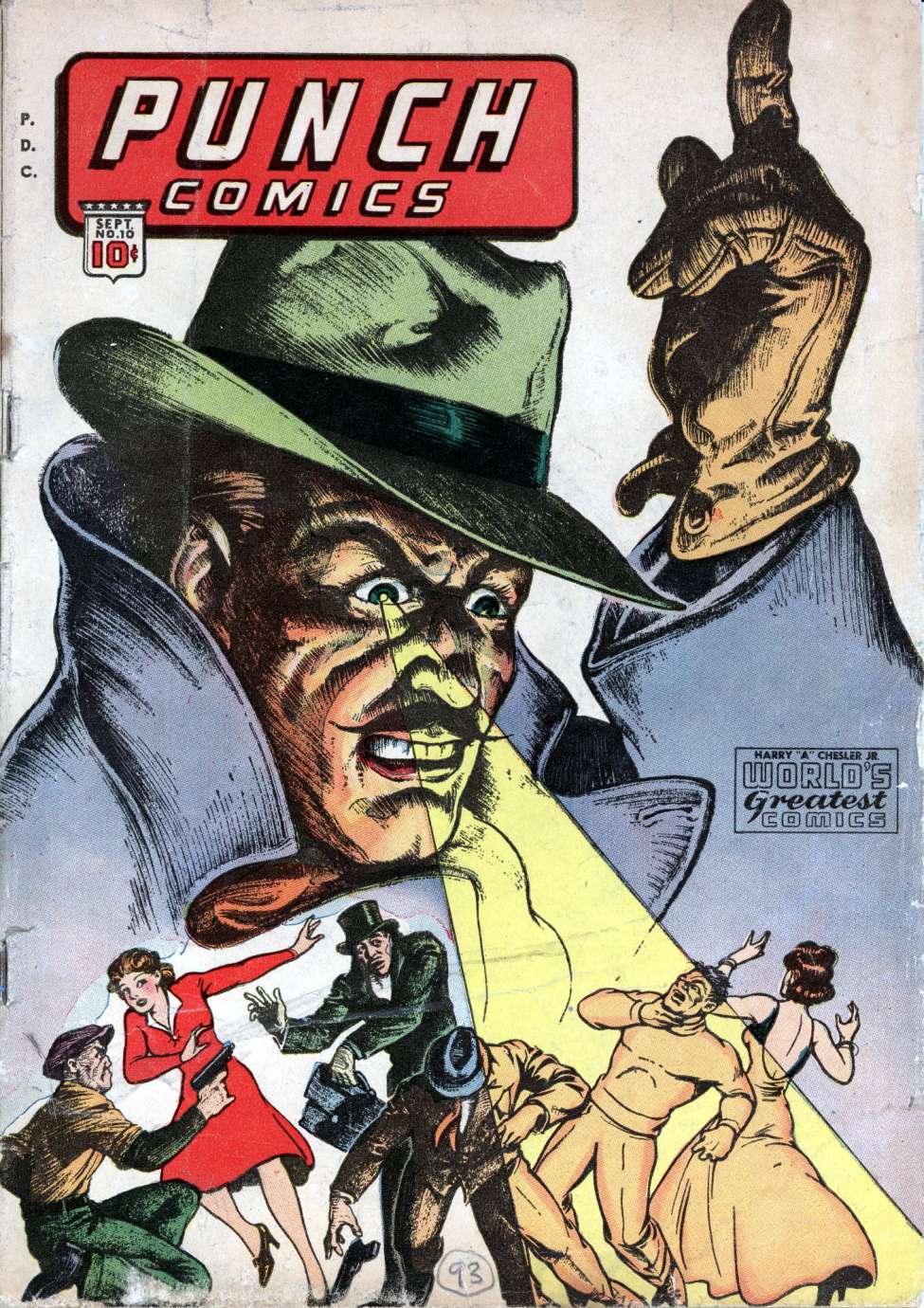Comic Book Cover For Punch Comics 10