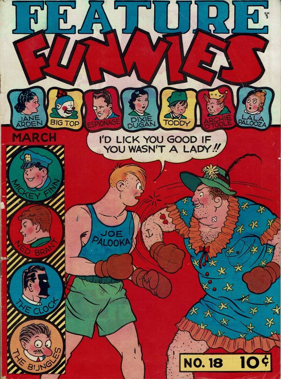 Comic Book Cover For Feature Funnies 18
