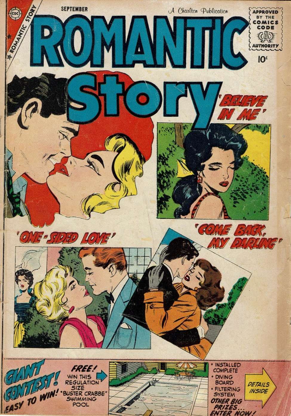 Comic Book Cover For Romantic Story 45 - Version 1