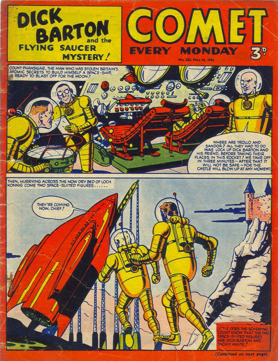 Comic Book Cover For The Comet 252