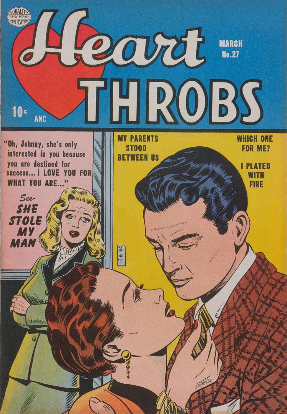 Comic Book Cover For Heart Throbs 27