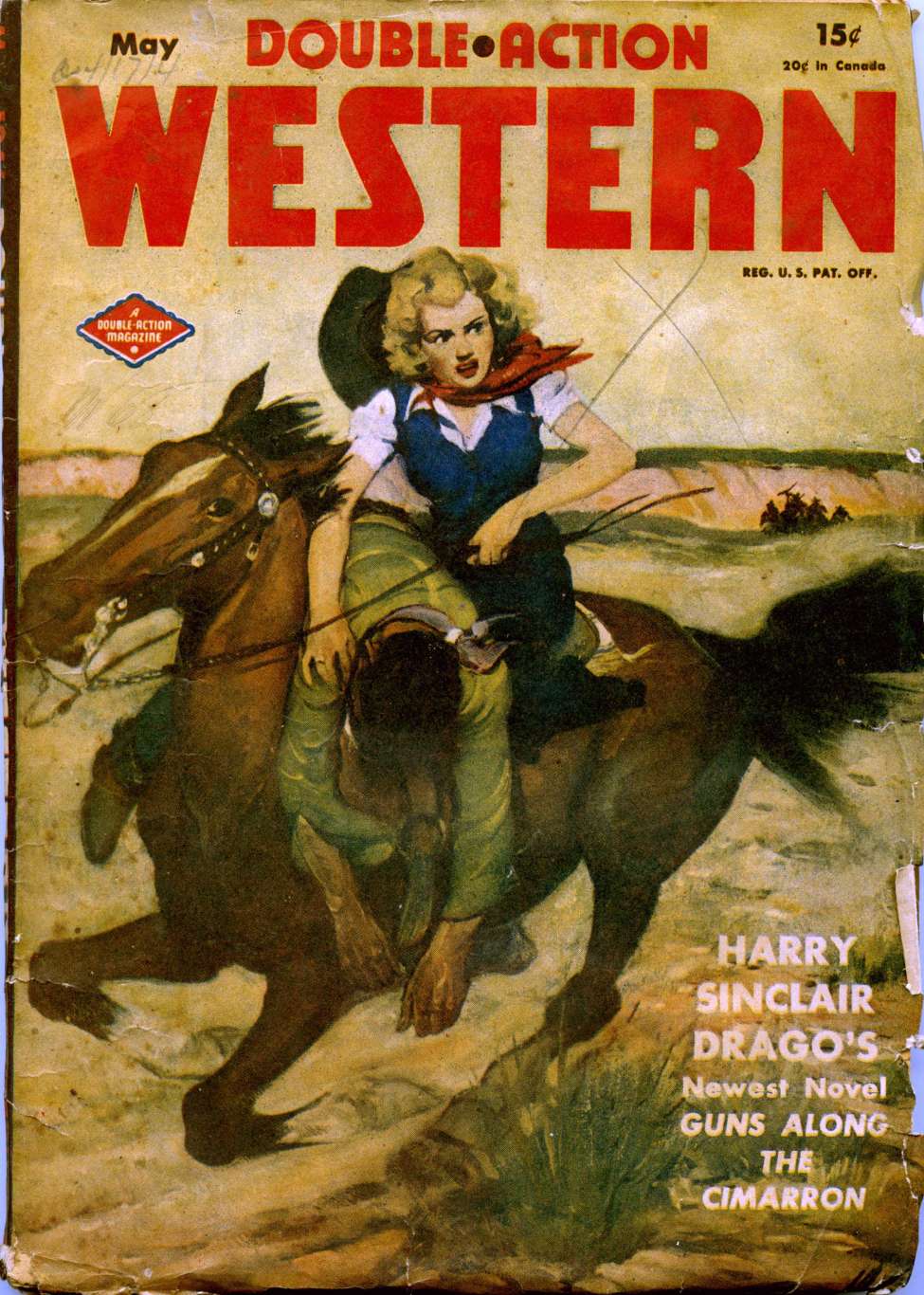 Book Cover For Double Action Western v12 6