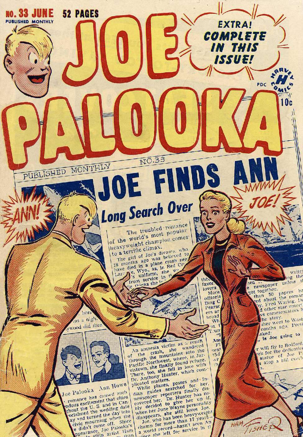 Book Cover For Joe Palooka Comics 33