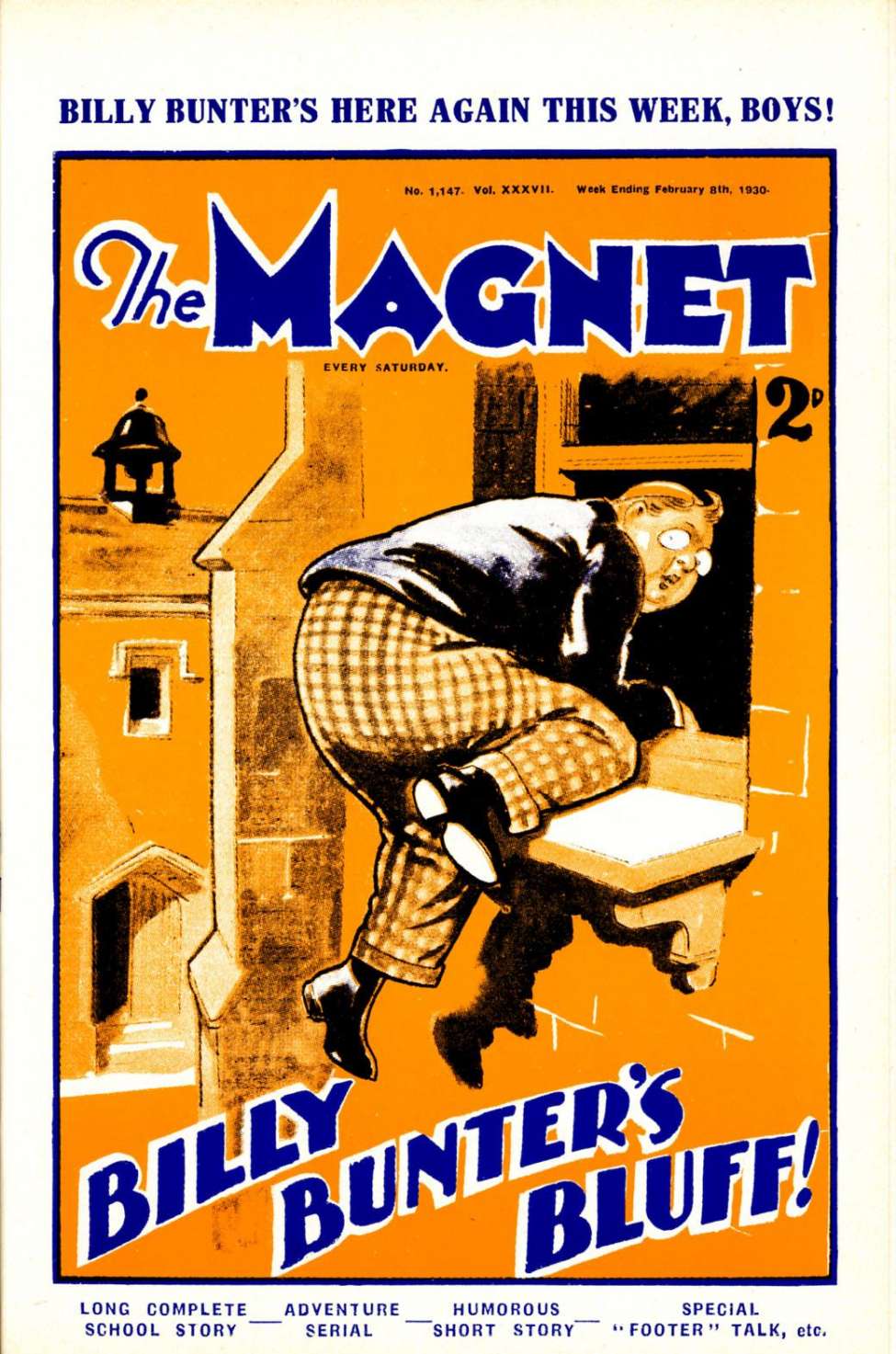Book Cover For The Magnet 1147 - Billy Bunter's Bluff