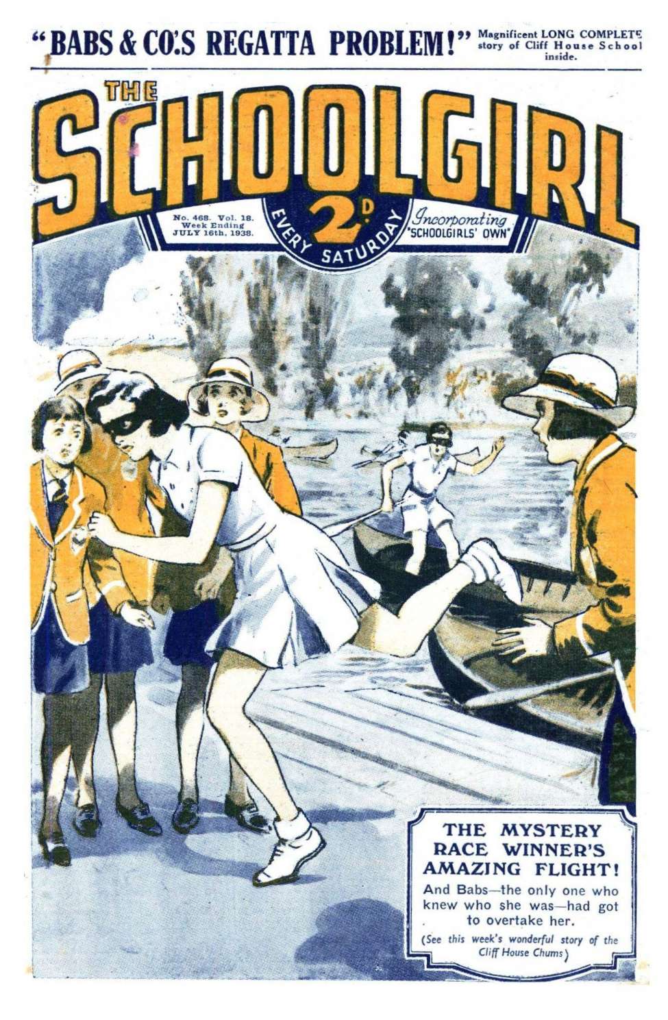Comic Book Cover For The Schoolgirl 468