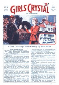 Large Thumbnail For Girls' Crystal 465 - The Mystery Fortune-Tellers Warning