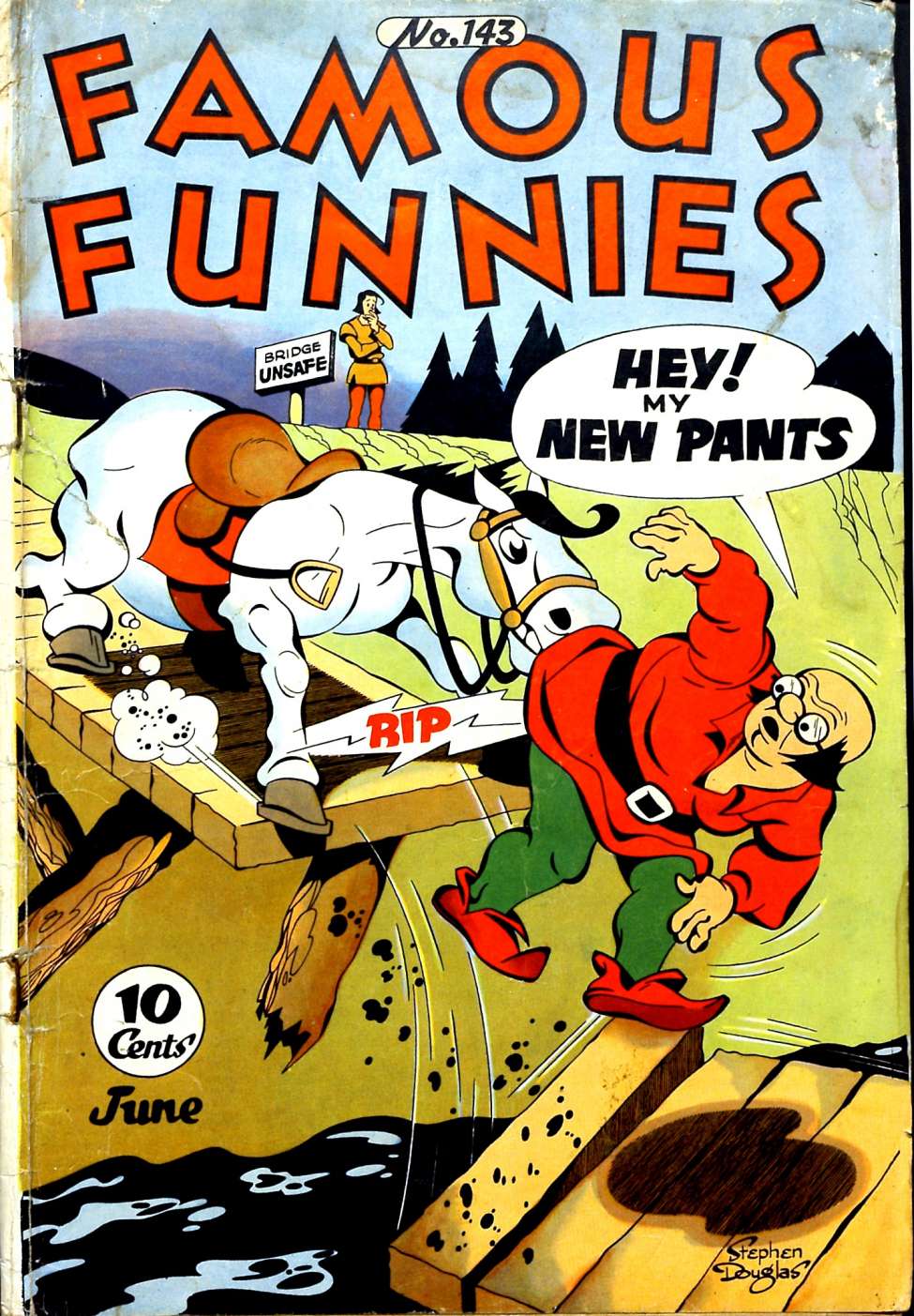 Comic Book Cover For Famous Funnies 143