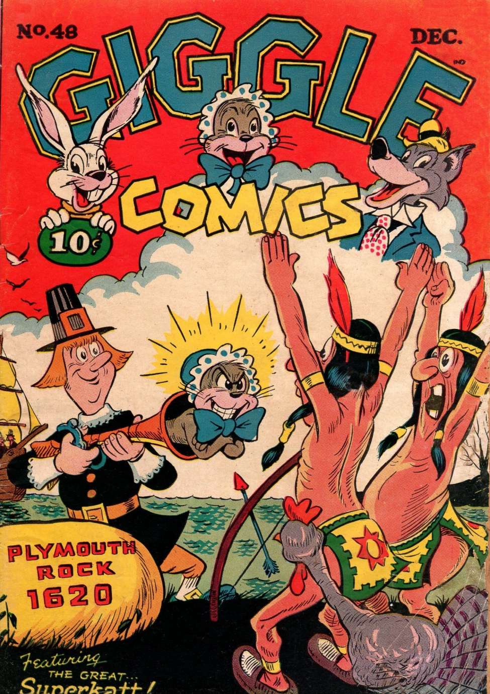 Comic Book Cover For Giggle Comics 48