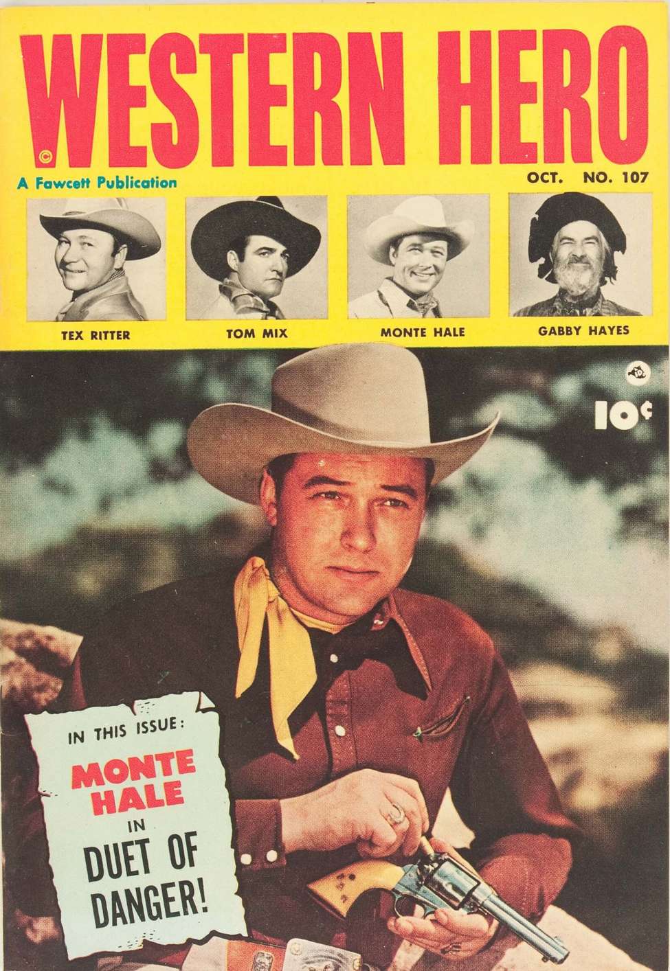 Comic Book Cover For Western Hero 107