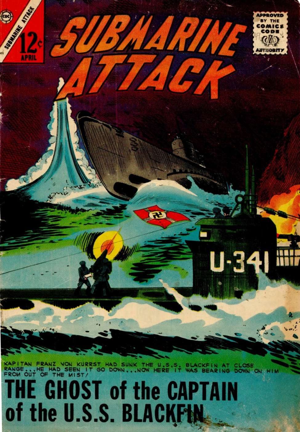 Comic Book Cover For Submarine Attack 49