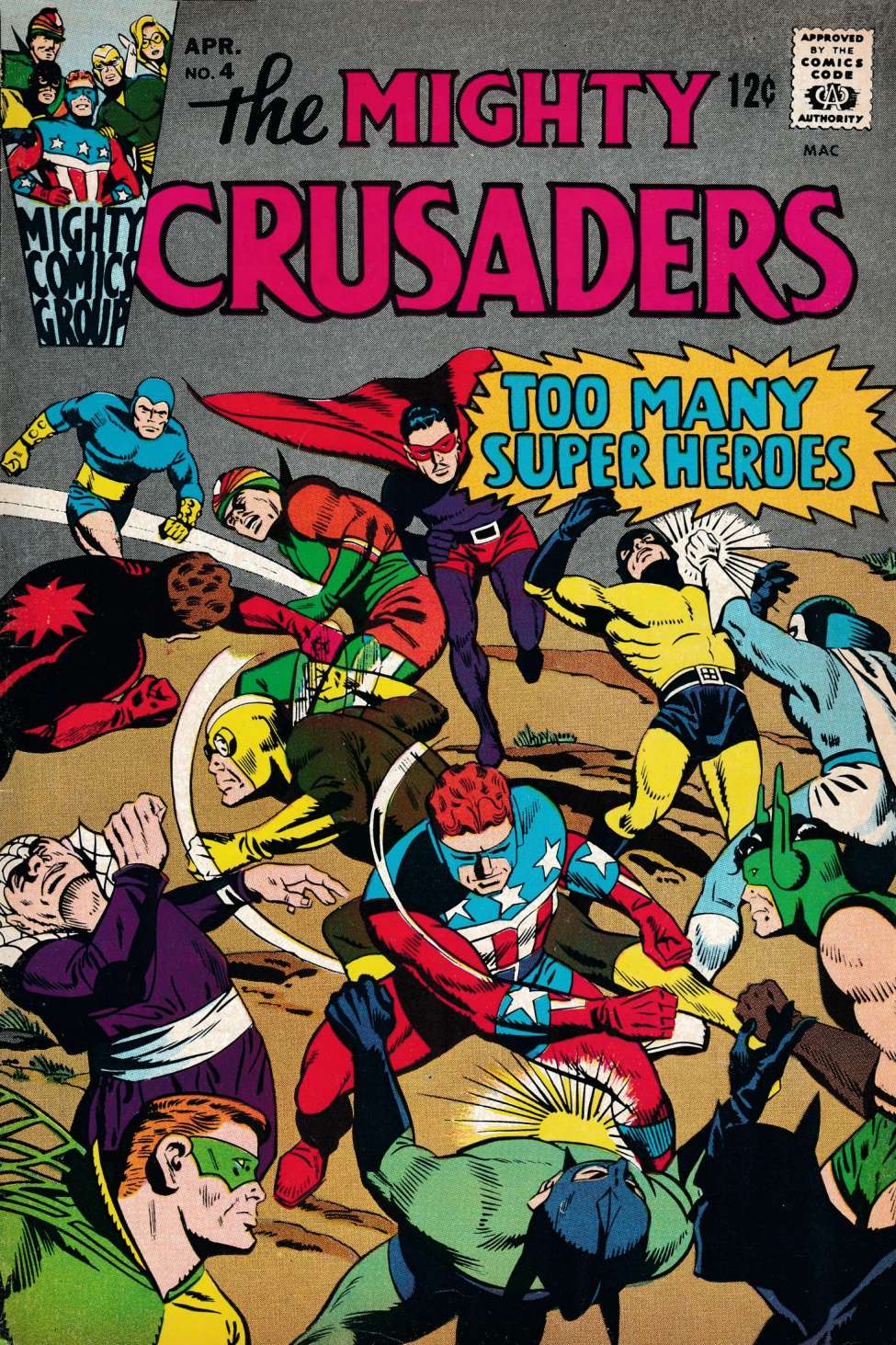 Book Cover For The Mighty Crusaders 4