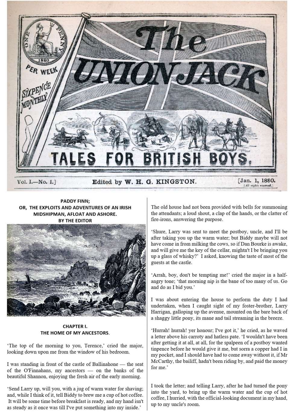 Book Cover For The Union Jack 1 - Paddy Finn