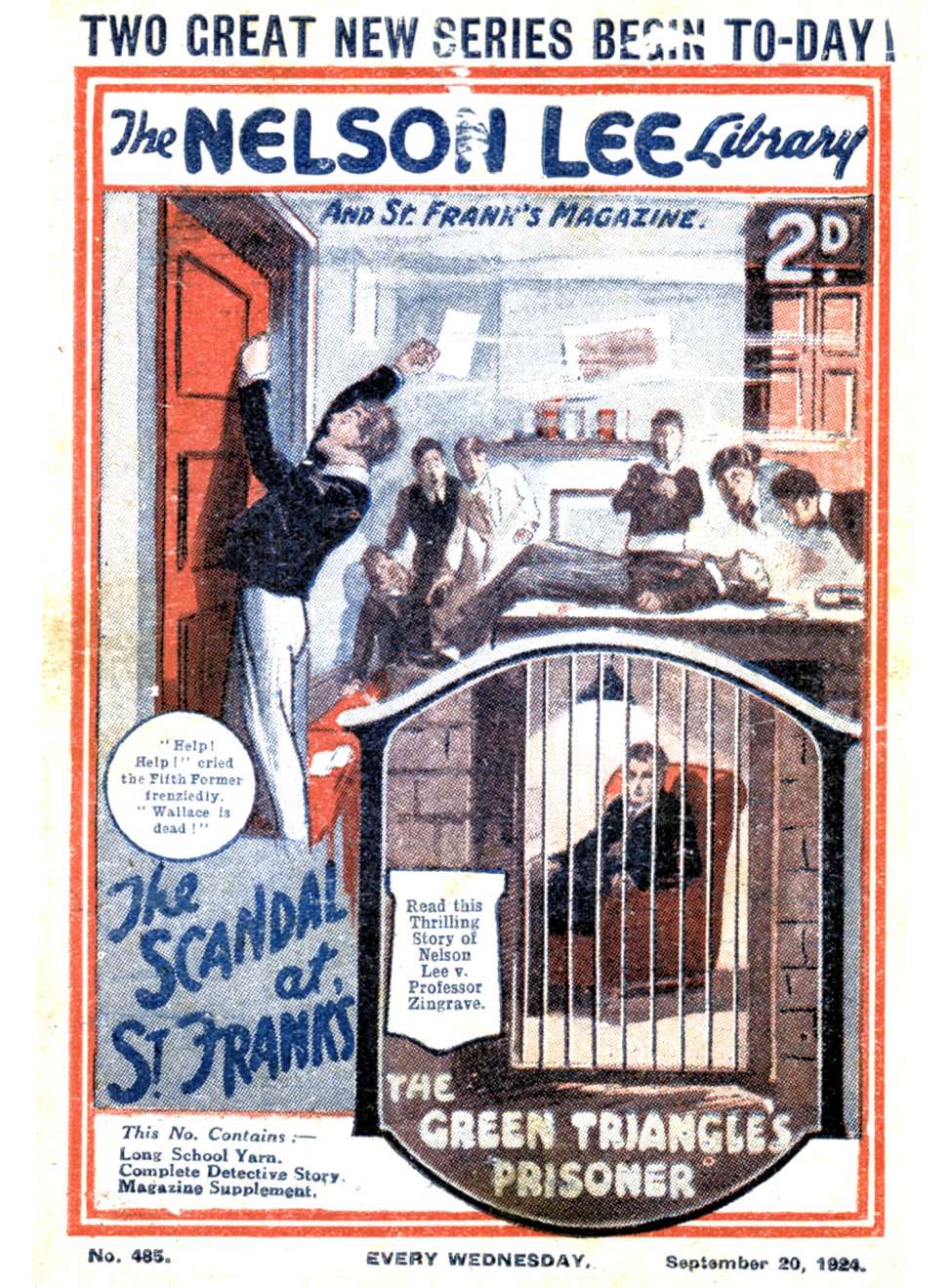 Comic Book Cover For Nelson Lee Library s1 485 - The Scandal at St. Frank’s