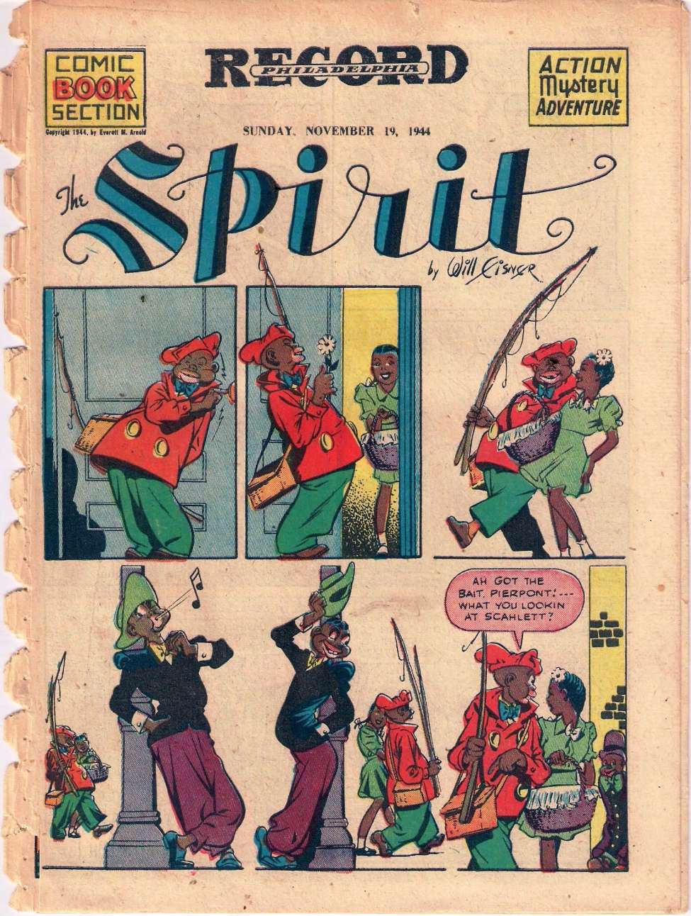 Comic Book Cover For The Spirit (1944-11-19) - Philadelphia Record