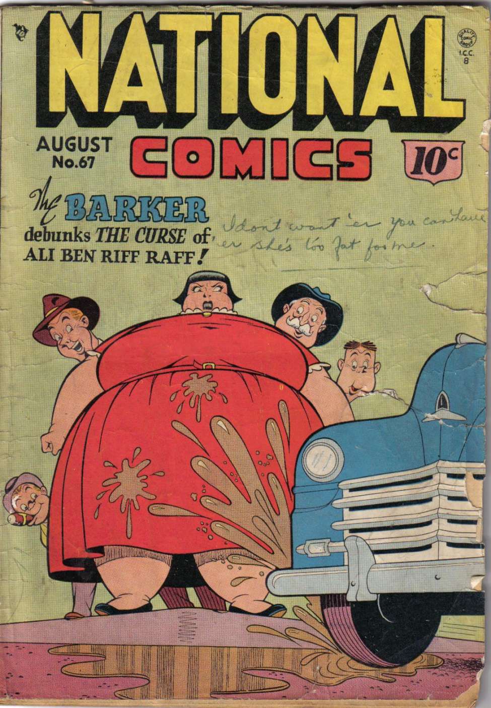 Comic Book Cover For National Comics 67