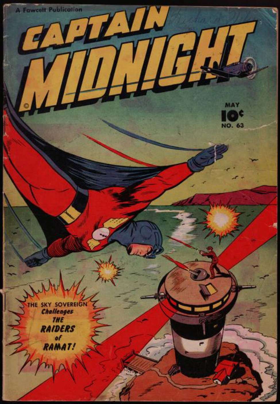 Comic Book Cover For Captain Midnight 63