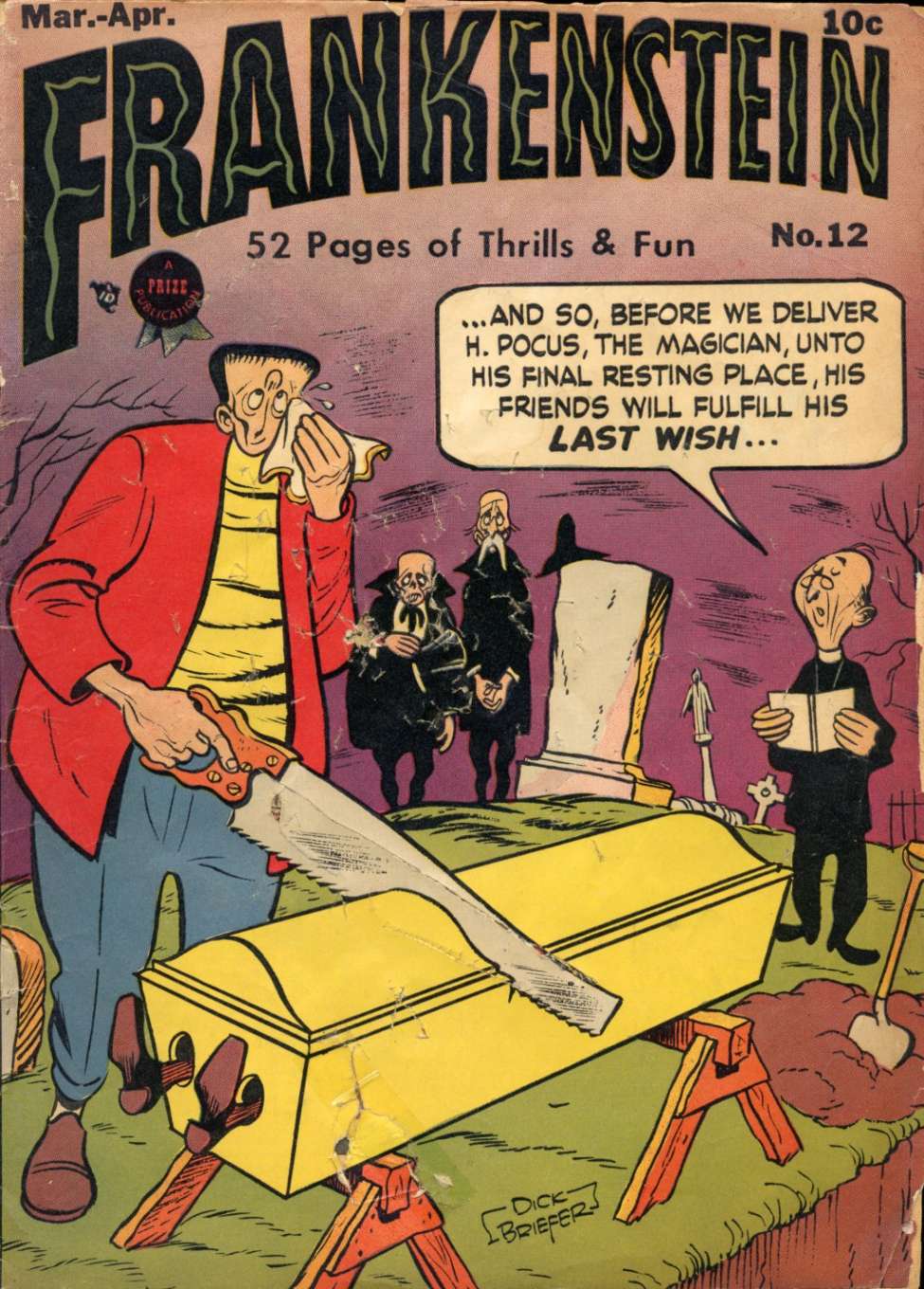 Comic Book Cover For Frankenstein 12 - Version 1