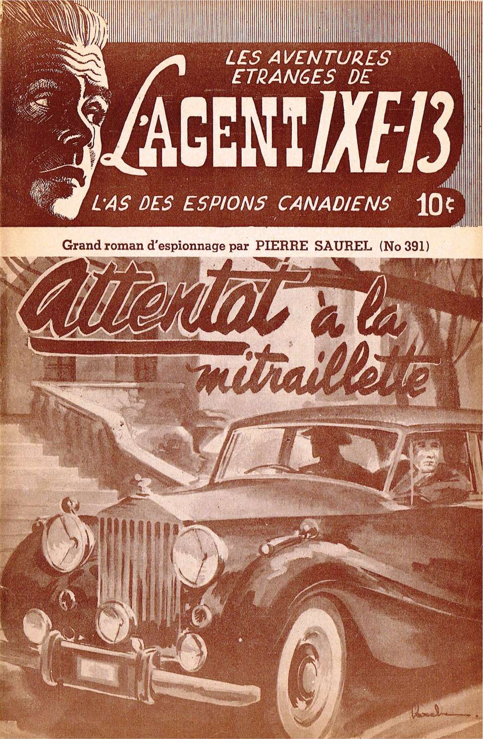 Book Cover For L'Agent IXE-13 v2 391 - Attentat à la mitraillette