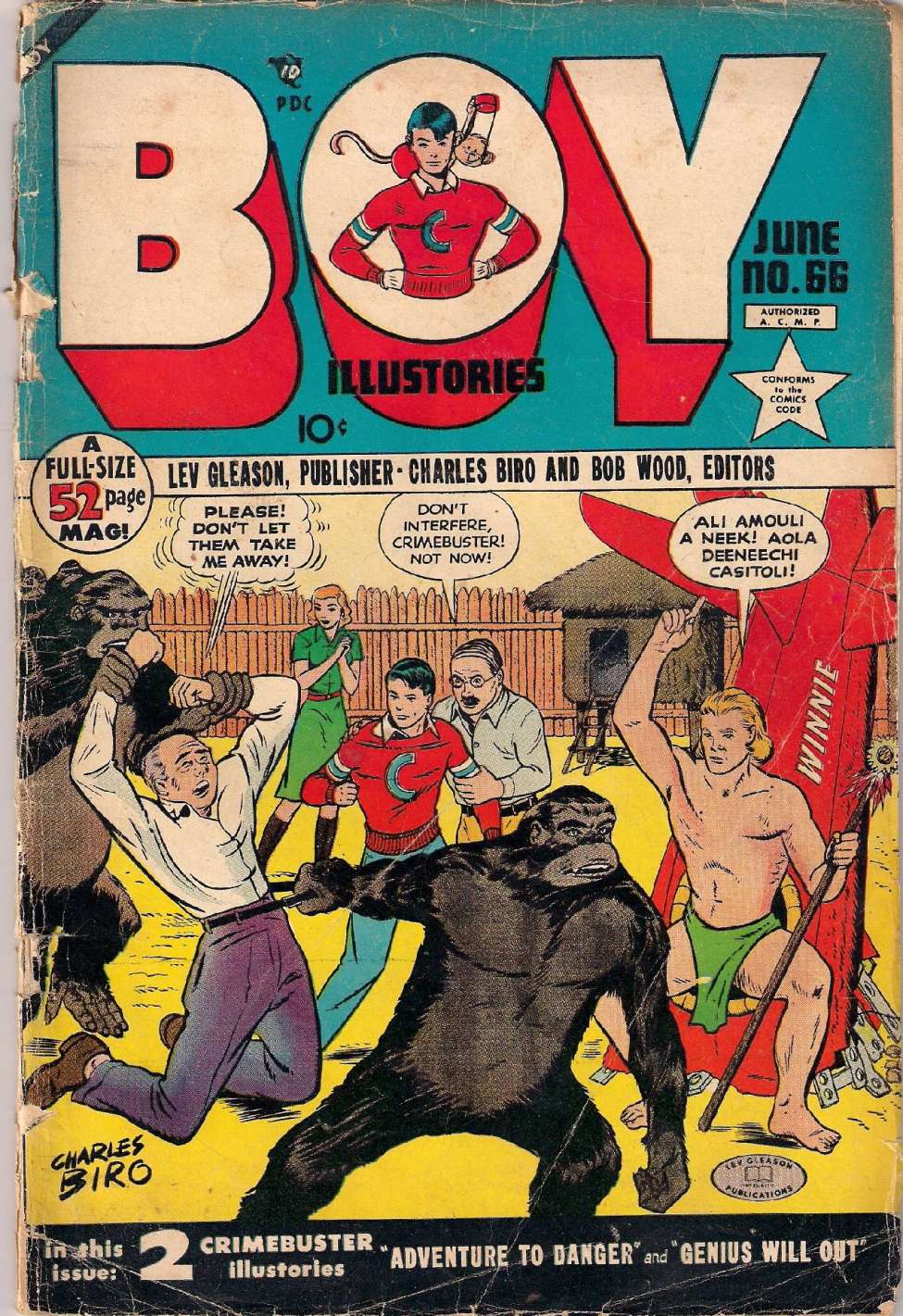 Comic Book Cover For Boy Comics 66
