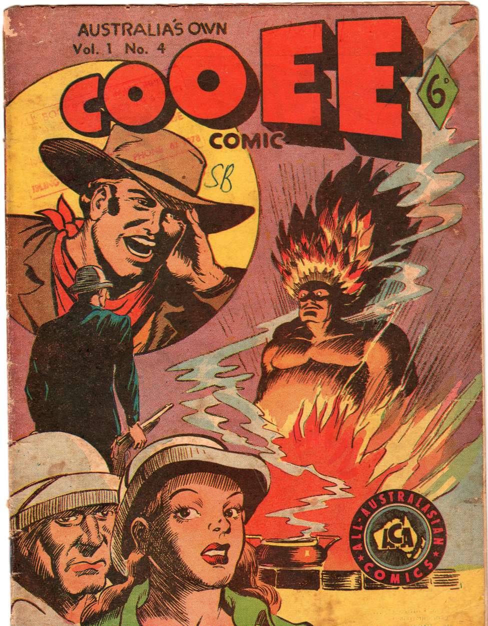 Comic Book Cover For Cooee Comic 4